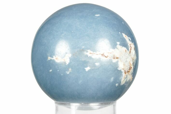 Polished Angelite (Blue Anhydrite) Sphere #359842